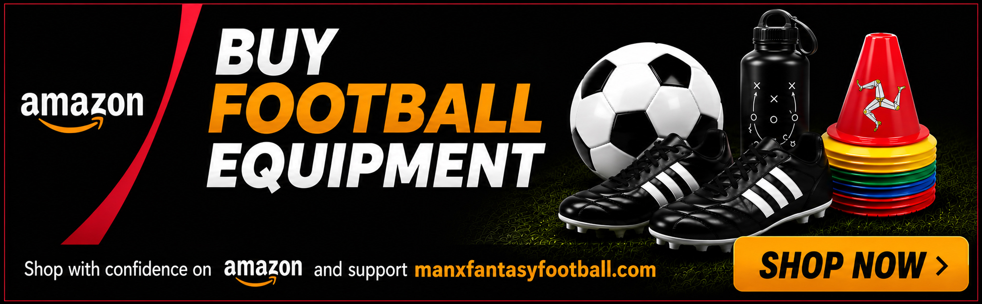 Shop Isle of Man football equipment on Amazon