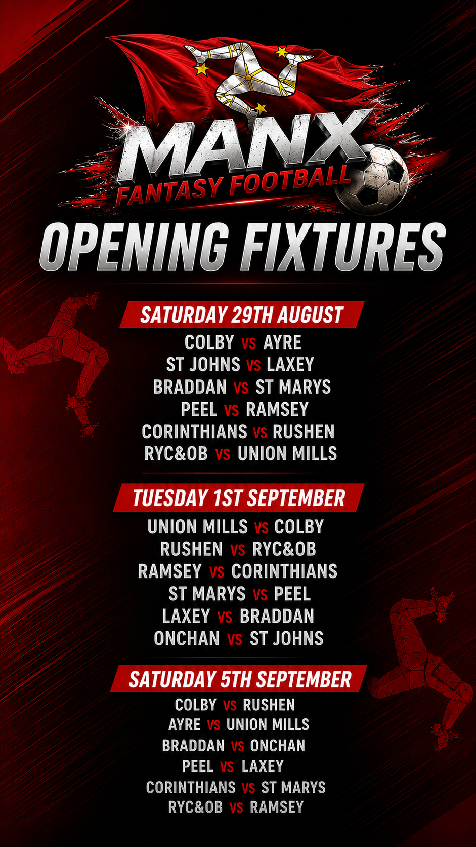 2026/27 Opening Fixtures